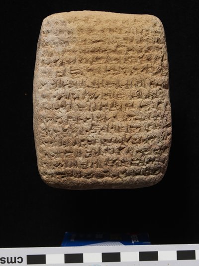 Clay Tablet with Cuneiform Script on Both Sides by Babylonian